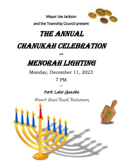 The Annual Chanukah Celebration & Menorah Lighting Park Lake Gazebo